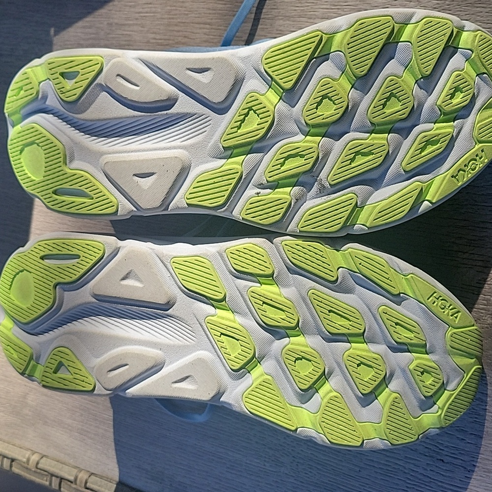 Hoka Blue and Yellow Women's Sneakers - Picture 2 of 4